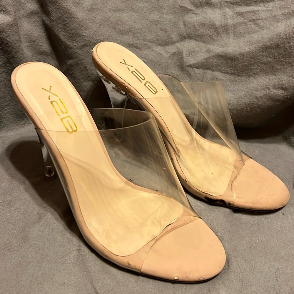 Crystal high heels